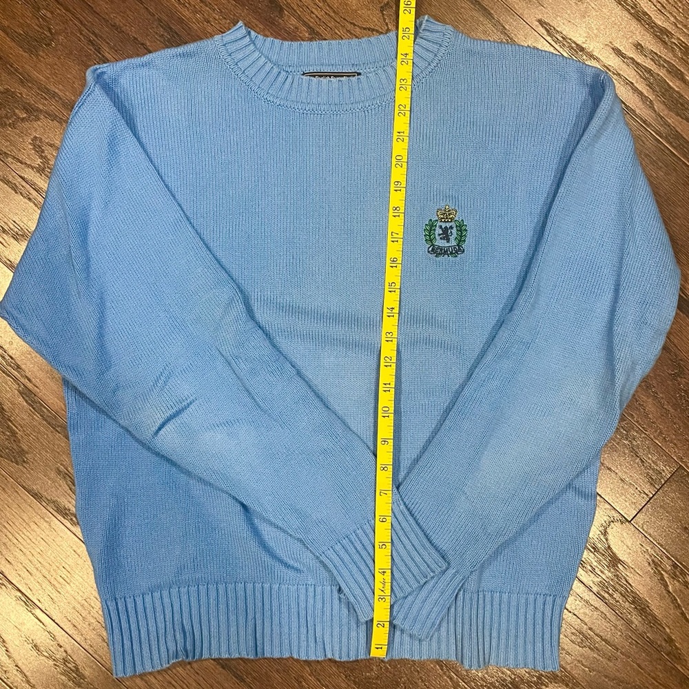 Blue Bermudian cotton men’s sweater, size M